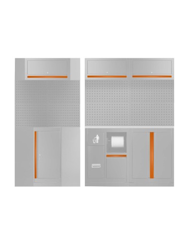 SET DE TIRADORES PARA SERIE518 - NARANJA
