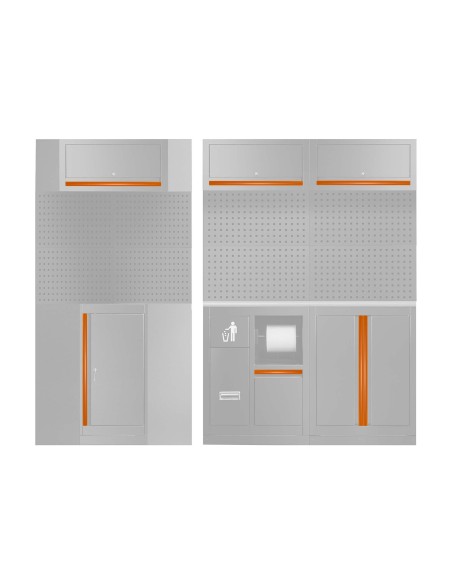 SET DE TIRADORES PARA SERIE518 - NARANJA