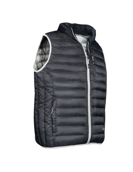 CHALECO GRIS-NEGRO T.M