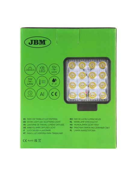 FARO LED DE 2800LM - CUADRADO
