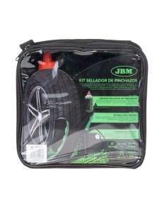 KIT SELLADOR DE PINCHAZOS - LÍQUIDO Y COMPRESOR DE AIRE