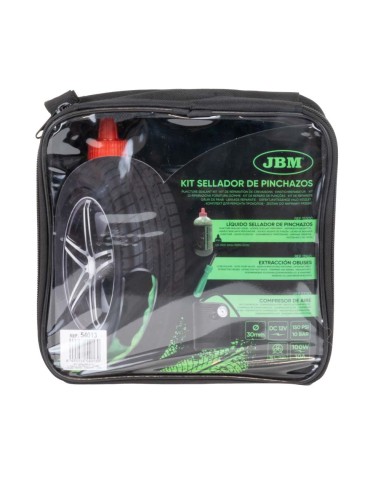 KIT SELLADOR DE PINCHAZOS - LÍQUIDO Y COMPRESOR DE AIRE