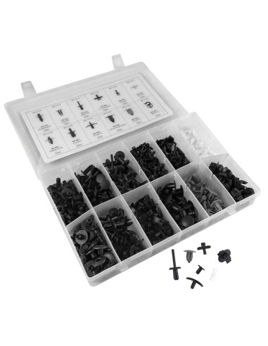 ESTUCHE DE CLIPS PLÁSTICOS VOLVO 350PCS