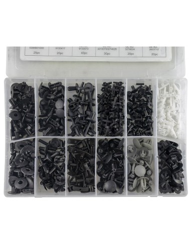 ESTUCHE DE CLIPS PLÁSTICOS VOLVO 350PCS