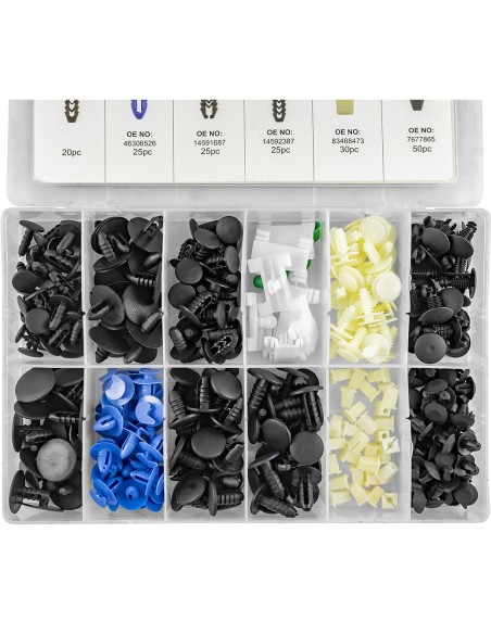 ESTUCHE DE CLIPS PLÁSTICOS FIAT 308PCS