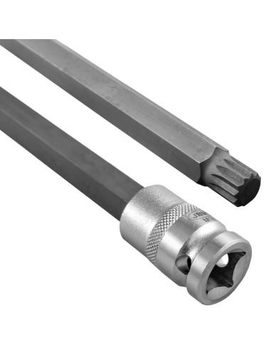 PUNTA EXTRALARGA DE 12 CANTOS DE 800MM CON VASO DE 1/2” 14MM Ø