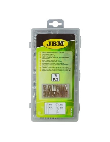 ESTUCHE DE PASADORES CLEVIS Y CLIPS EN R 71PCS
