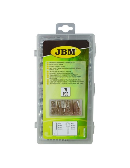 ESTUCHE DE PASADORES CLEVIS Y CLIPS EN R 71PCS
