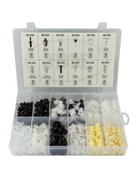 ESTUCHE DE CLIPS PLÁSTICOS PEUGEOT/CITROËN 345PCS