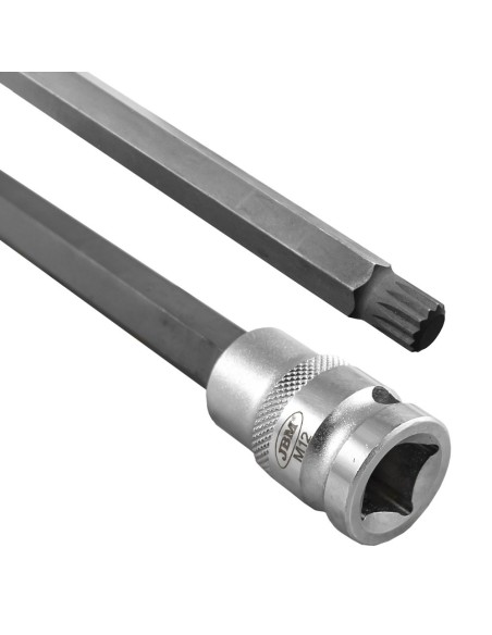 PUNTA EXTRALARGA DE 12 CANTOS DE 800MM CON VASO DE 1/2” 12MM Ø