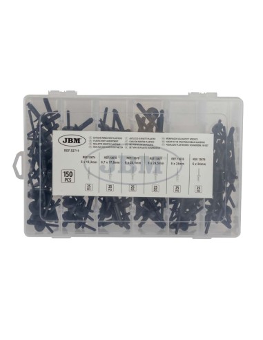 ESTUCHE DE REMACHES PLÁSTICOS 150PCS