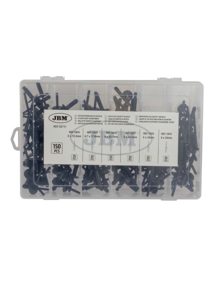 ESTUCHE DE REMACHES PLÁSTICOS 150PCS