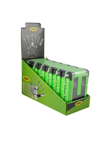ESTUCHE DE PUNTAS DE IMPACTO CON ADAPTADORES S2 - ACABADO NEGRO