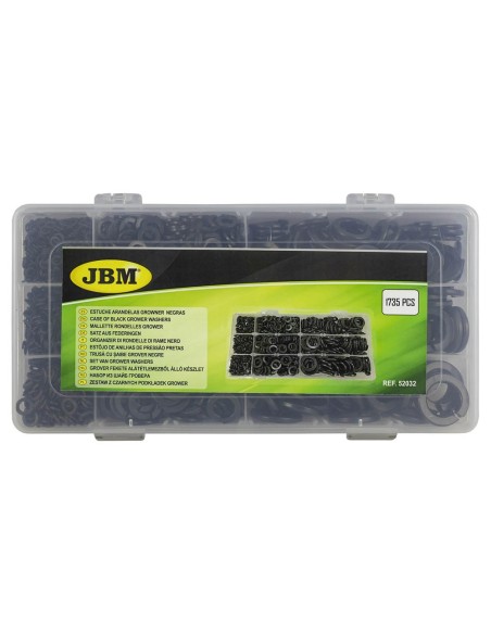 ESTUCHE ARANDELAS GROWER NEGRAS 1735PCS