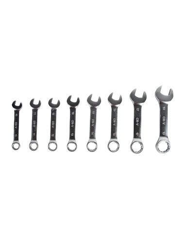 SET DE 8 LLAVES COMBINADAS CORTAS
