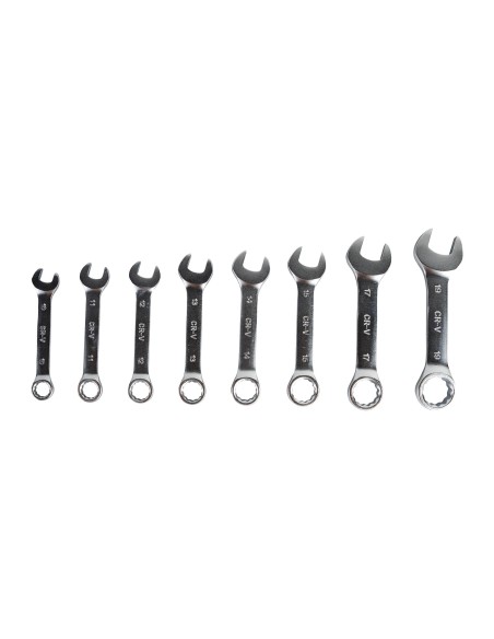 SET DE 8 LLAVES COMBINADAS CORTAS