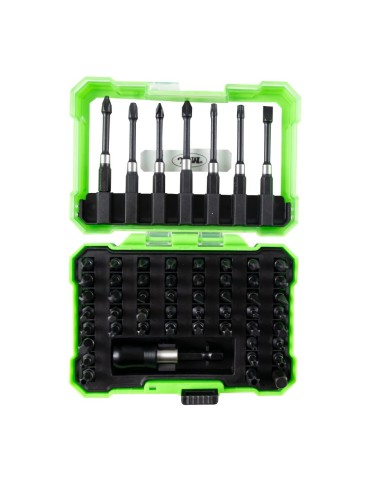 ESTUCHE DE PUNTAS DE IMPACTO CON ADAPTADOR RÁPIDO S2 - ACABADO NEGRO