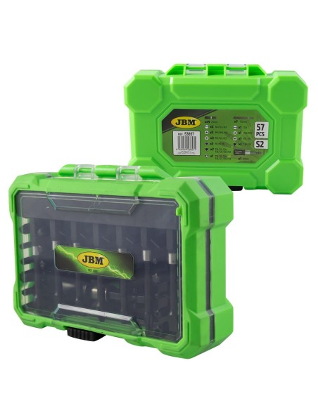 ESTUCHE DE PUNTAS DE IMPACTO CON ADAPTADOR RÁPIDO S2 - ACABADO NEGRO