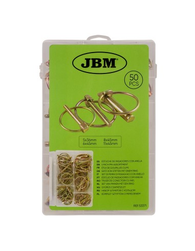 ESTUCHE DE PASADORES CON ANILLA 50PCS