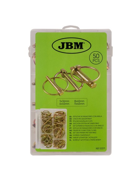 ESTUCHE DE PASADORES CON ANILLA 50PCS