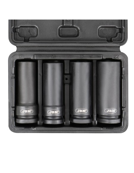 SET DE 4 VASOS DE IMPACTO PARA TORNILLOS DE SEGURIDAD