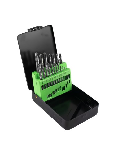 ESTUCHE DE BROCAS HELICOIDALES 1-10MM HSS 4341