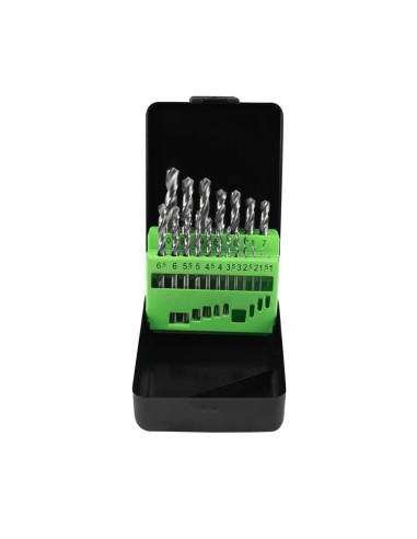 ESTUCHE DE BROCAS HELICOIDALES 1-10MM HSS 4341