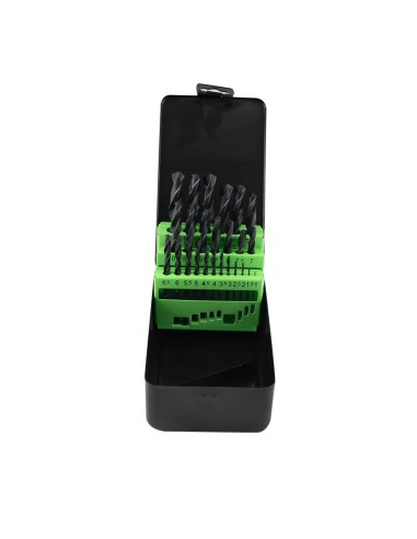 ESTUCHE DE BROCAS HELICOIDALES 1-13MM HSS 4241 NEGRO