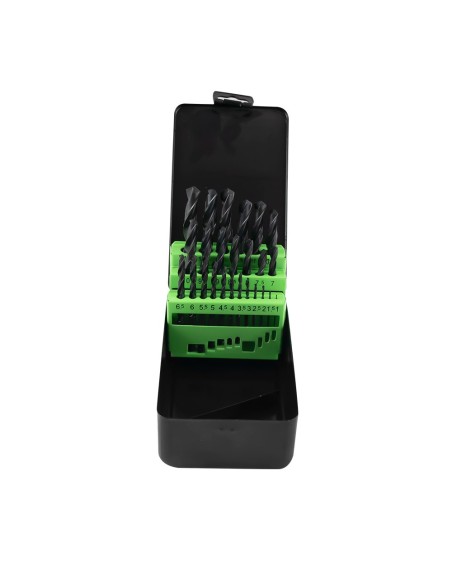 ESTUCHE DE BROCAS HELICOIDALES 1-13MM HSS 4241 NEGRO