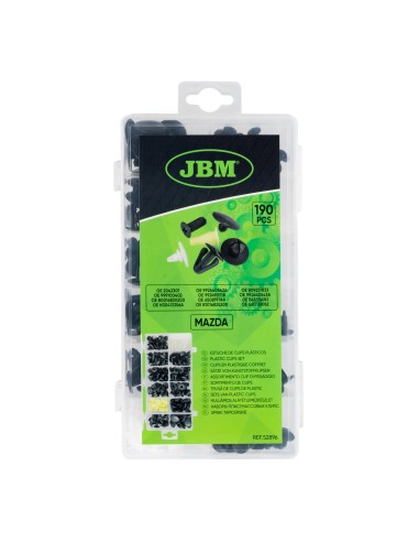 ESTUCHE DE CLIPS PLÁSTICOS MAZDA 190PCS