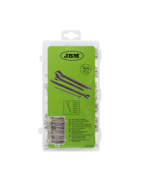 ESTUCHE DE PASADORES DE ALETAS INOX 144PCS