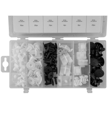ESTUCHE DE CLIPS PLÁSTICOS MERCEDES-BENZ 95PCS