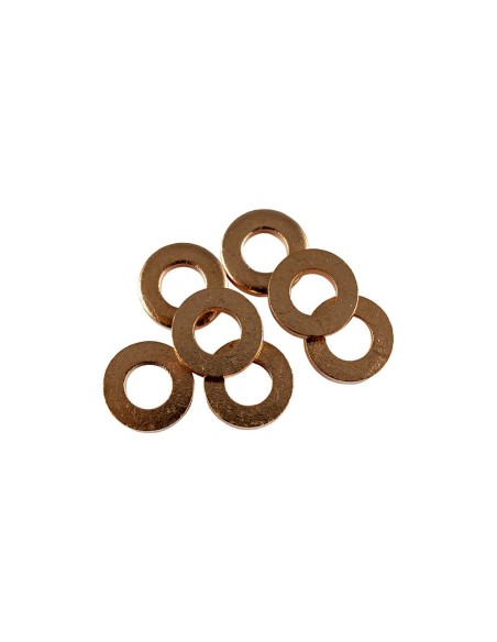 BOLSA DE 50 ARANDELAS DE COBRE PARA INYECTORES (15,0 X 7,5 X 3,0MM)