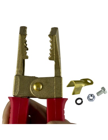 PINZA PARA CABLE DE ARRANQUE - LATÓN - ROJA