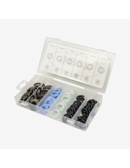 ESTUCHE DE ARANDELAS PARA TAPÓN DE CÁRTER FORD 120PCS