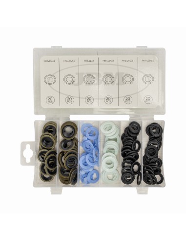 ESTUCHE DE ARANDELAS PARA TAPÓN DE CÁRTER FORD 120PCS