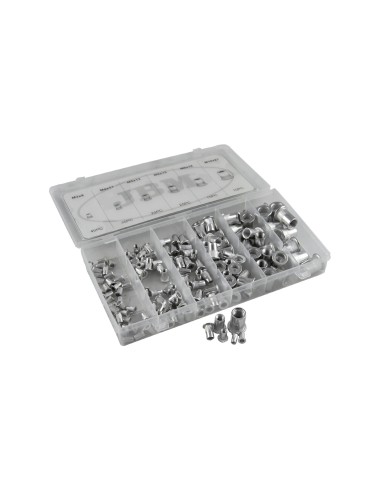 ESTUCHE DE REMACHES TUERCA DE ALUMINIO 150PCS