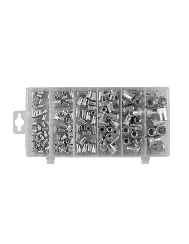 ESTUCHE DE REMACHES TUERCA DE ALUMINIO 150PCS