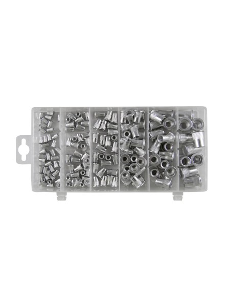 ESTUCHE DE REMACHES TUERCA DE ALUMINIO 150PCS