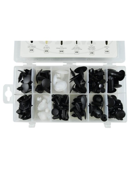 ESTUCHE DE CLIPS PLÁSTICOS UNIVERSALES 128PCS