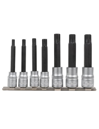 JUEGO DE 7 PUNTAS RIBE CON VASO DE 1/2" Y 3/8"