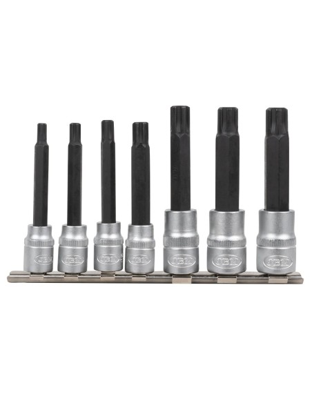 JUEGO DE 7 PUNTAS RIBE CON VASO DE 1/2" Y 3/8"