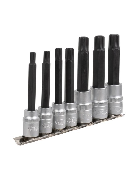 JUEGO DE 7 PUNTAS RIBE CON VASO DE 1/2" Y 3/8"