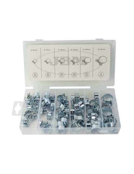 ESTUCHE DE ABRAZADERAS MINI PARA TUBOS 56PCS