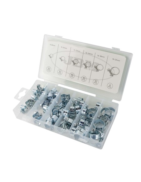 ESTUCHE DE ABRAZADERAS MINI PARA TUBOS 56PCS