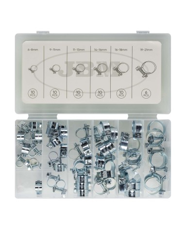 ESTUCHE DE ABRAZADERAS MINI PARA TUBOS 56PCS