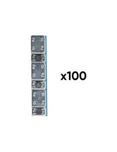 CAJA DE 100 CONTRAPESAS AUTOADHESIVAS DE HIERRO EN PASTILLA - 45GR. (3X5G + 3X10G)