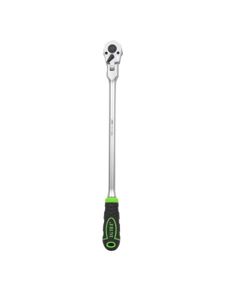 CARRACA DE 1/4" ARTICULADA EXTRA LARGA DE 305MM CON CABEZAL DE 72 DIENTES