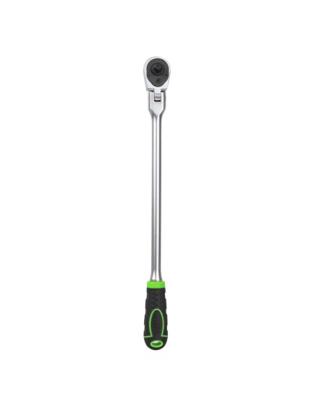 CARRACA DE 1/4" ARTICULADA EXTRA LARGA DE 305MM CON CABEZAL DE 72 DIENTES
