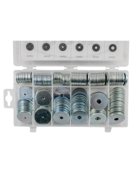 ESTUCHE DE ARANDELAS DE HIERRO SOBREMEDIDA 240PCS